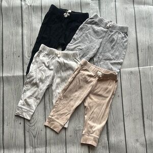 Carter’s 9mo Cozy Bottoms Set - Black, Gray, Tan